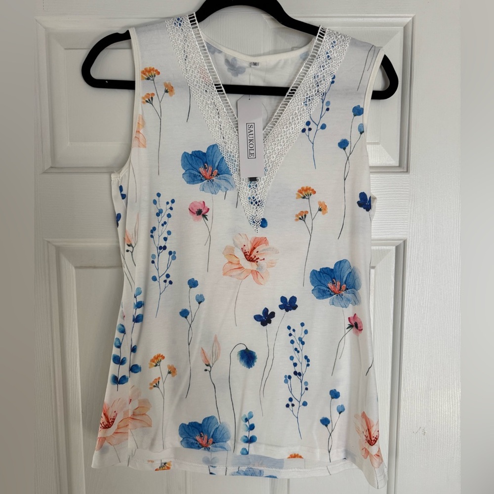 Savi Mom Cream Fitted Buttoned Tank Top
